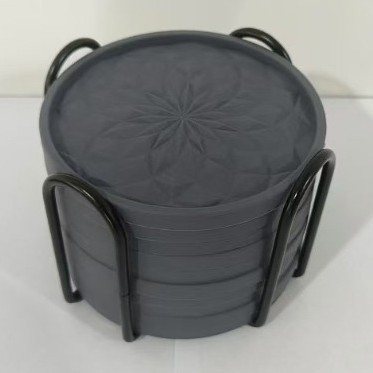 Piiriülesed uued silikoonist alusalused sobivad baasjoogi punase veini tassi alusalustega, paksendatud libisemiskindla teemant-nakkuva alusega