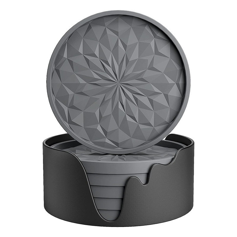 Piiriülesed uued silikoonist alusalused sobivad baasjoogi punase veini tassi alusalustega, paksendatud libisemiskindla teemant-nakkuva alusega