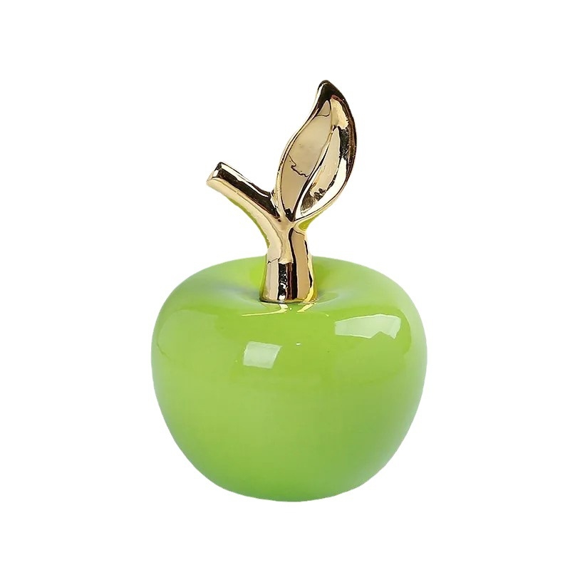 Loominguline Euroopa stiilis õunakaunistus sisehallis elutoas raamaturiiulil televiisorikapil laual keraamiline käsitöökaunistus hulgimüük