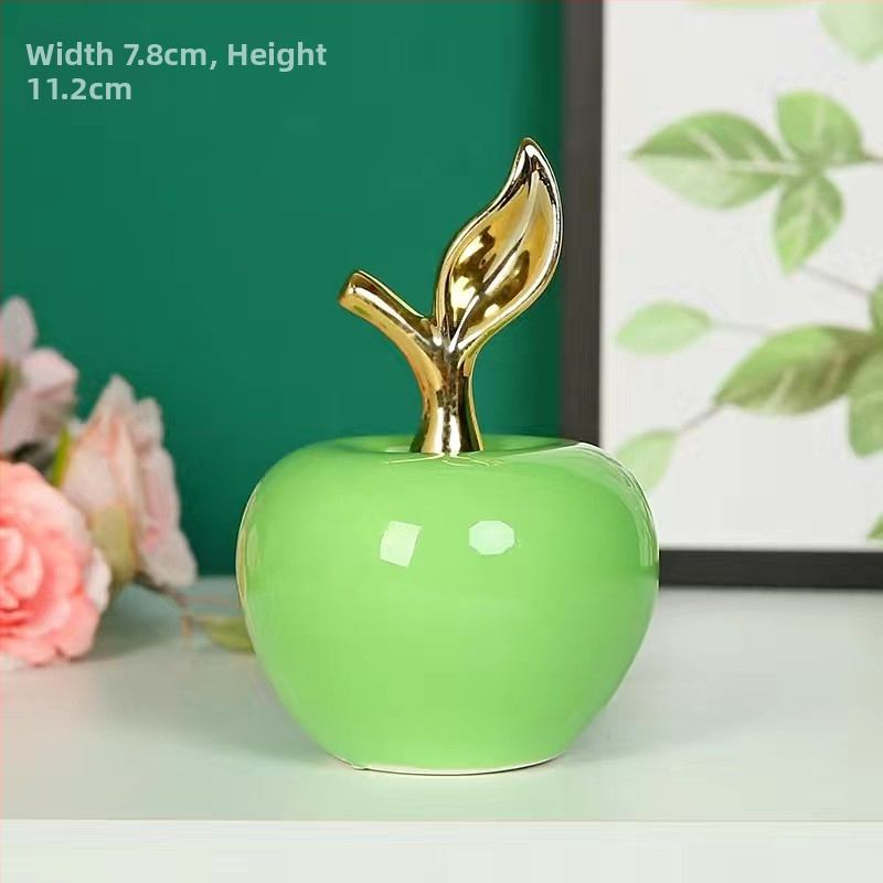 Loominguline Euroopa stiilis õunakaunistus sisehallis elutoas raamaturiiulil televiisorikapil laual keraamiline käsitöökaunistus hulgimüük