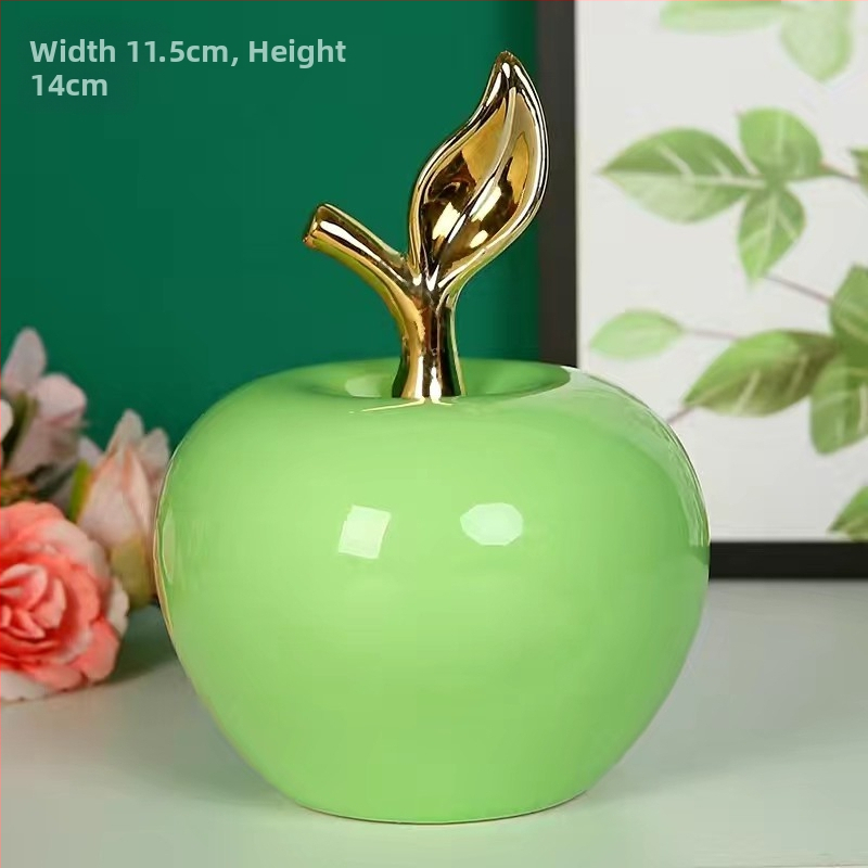 Loominguline Euroopa stiilis õunakaunistus sisehallis elutoas raamaturiiulil televiisorikapil laual keraamiline käsitöökaunistus hulgimüük