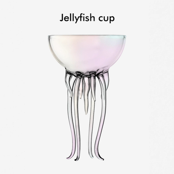 Internetikuulsuste kõrge välimusega kaheksajala tass loominguline meduuside kokteilitass Martini tass klaasist joogitass