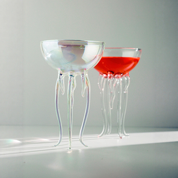 Internetikuulsuste kõrge välimusega kaheksajala tass loominguline meduuside kokteilitass Martini tass klaasist joogitass