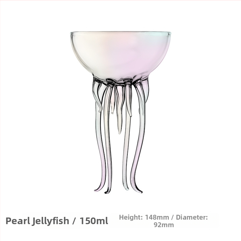 Internetikuulsuste kõrge välimusega kaheksajala tass loominguline meduuside kokteilitass Martini tass klaasist joogitass