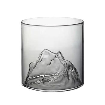 Kõrge boorsilikaatklaasist mägedele vaatamise tass, punase veini klaas, viski teetass, kvaliteetne majapidamise läbipaistev dekoratiivtass, kõrge temperatuurikindel tass
