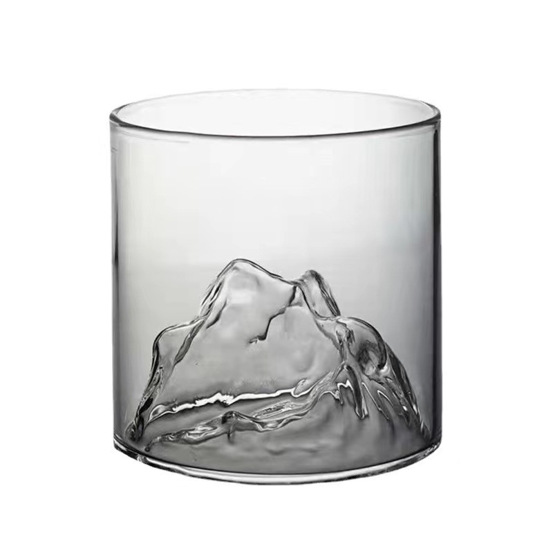 Kõrge boorsilikaatklaasist mägedele vaatamise tass, punase veini klaas, viski teetass, kvaliteetne majapidamise läbipaistev dekoratiivtass, kõrge temperatuurikindel tass