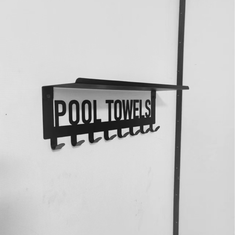 Кована желязна закачка за букви TOWELS за врата без перфоратор, закачалка за палта за задна врата, закачалка за ключове за кърпи