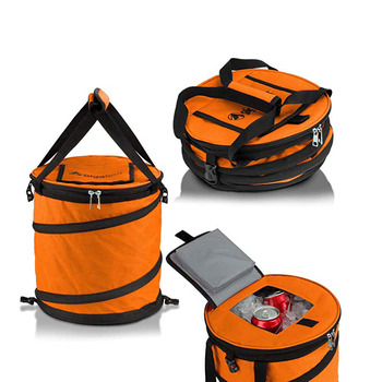 Välistingimustes kaasaskantav kokkupandav jääkott kohandatud trükitud logoga Amazoni hüpikjääämbri silindri pikniku isolatsioonikott