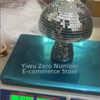 Nepriklausoma stotis CrossBorder Naujas disko kamuolys Šalmas Veidrodinis Stiklas Plytinis Disko kamuolys Šalmas Grybų