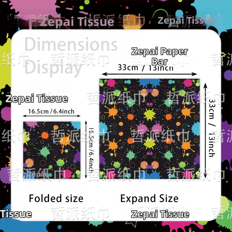 [На склад] Amazon Painted Pigments Creative Decoration Salvets for Children Birthday Party