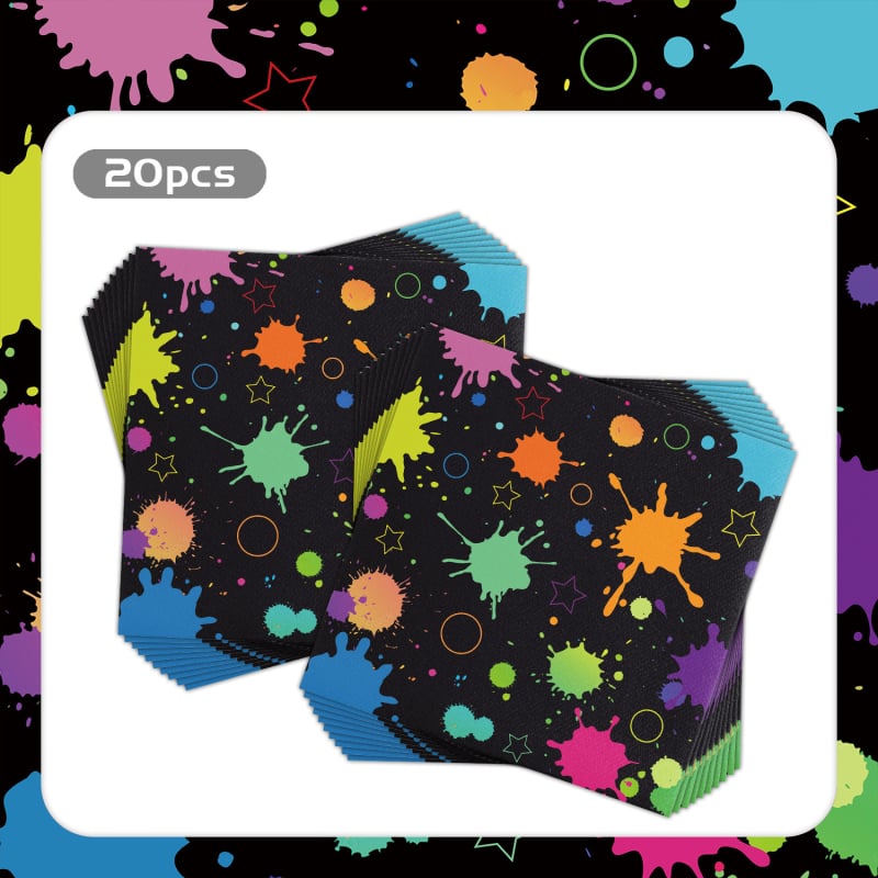 [На склад] Amazon Painted Pigments Creative Decoration Salvets for Children Birthday Party