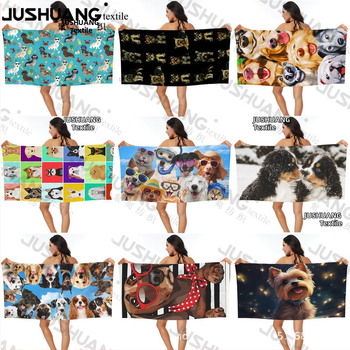 Koera rannarätik, vannirätik, hulgimüük, mikrokiust digitaaltrükk, kaasaskantav, kiiresti kuivav, imav, Amazon Hiptone Cross