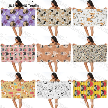 Koera rannarätik, vannirätik, hulgimüük, mikrokiust digitaaltrükk, kaasaskantav, kiiresti kuivav, imav, Amazon Hiptone Cross