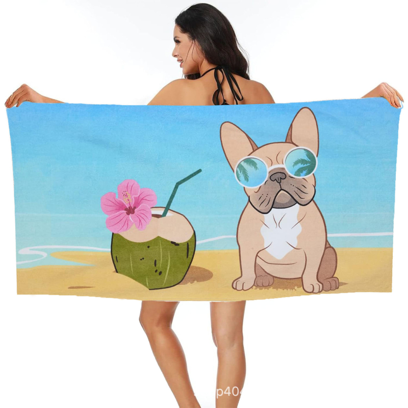 Koera rannarätik, vannirätik, hulgimüük, mikrokiust digitaaltrükk, kaasaskantav, kiiresti kuivav, imav, Amazon Hiptone Cross