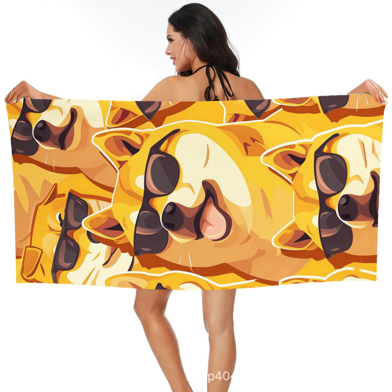 Koera rannarätik, vannirätik, hulgimüük, mikrokiust digitaaltrükk, kaasaskantav, kiiresti kuivav, imav, Amazon Hiptone Cross