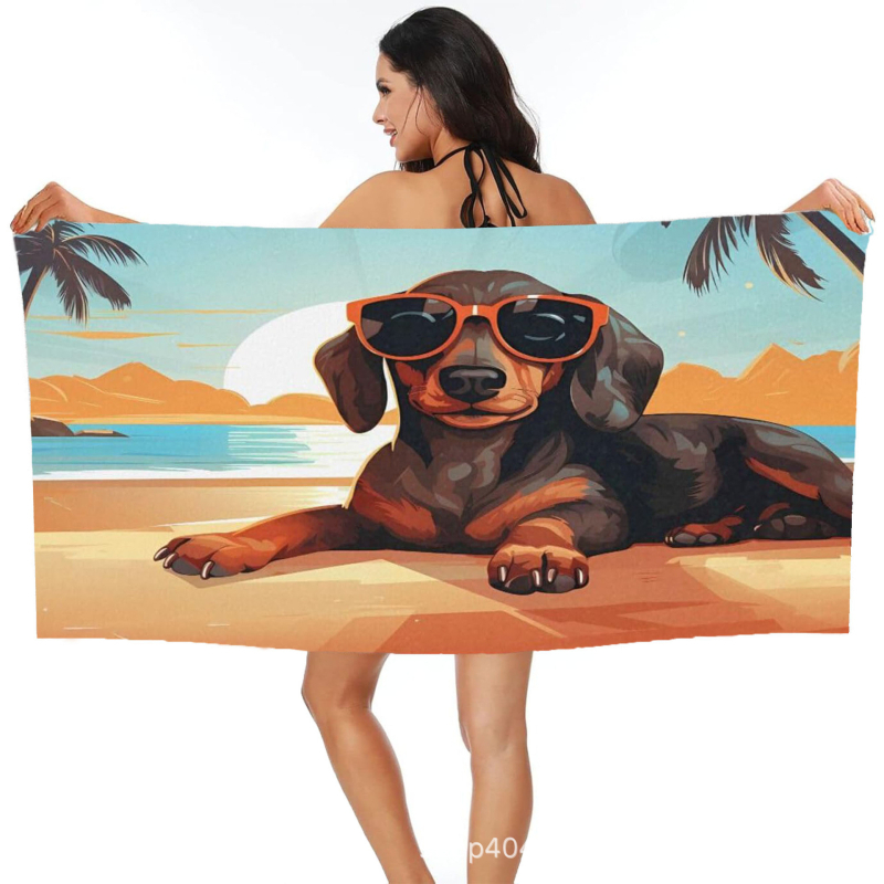 Koera rannarätik, vannirätik, hulgimüük, mikrokiust digitaaltrükk, kaasaskantav, kiiresti kuivav, imav, Amazon Hiptone Cross