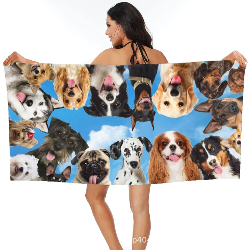 Koera rannarätik, vannirätik, hulgimüük, mikrokiust digitaaltrükk, kaasaskantav, kiiresti kuivav, imav, Amazon Hiptone Cross