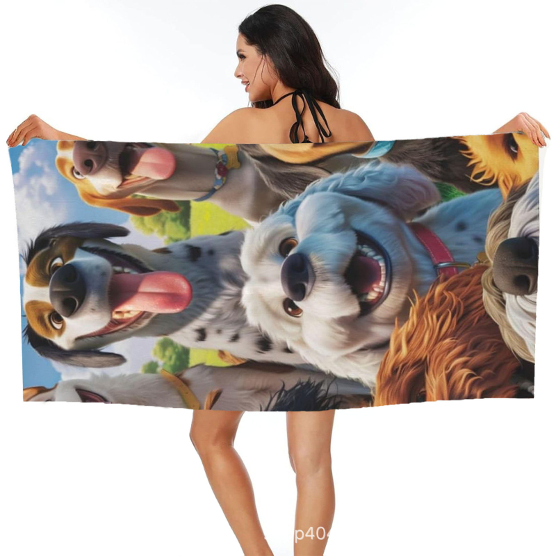 Koera rannarätik, vannirätik, hulgimüük, mikrokiust digitaaltrükk, kaasaskantav, kiiresti kuivav, imav, Amazon Hiptone Cross