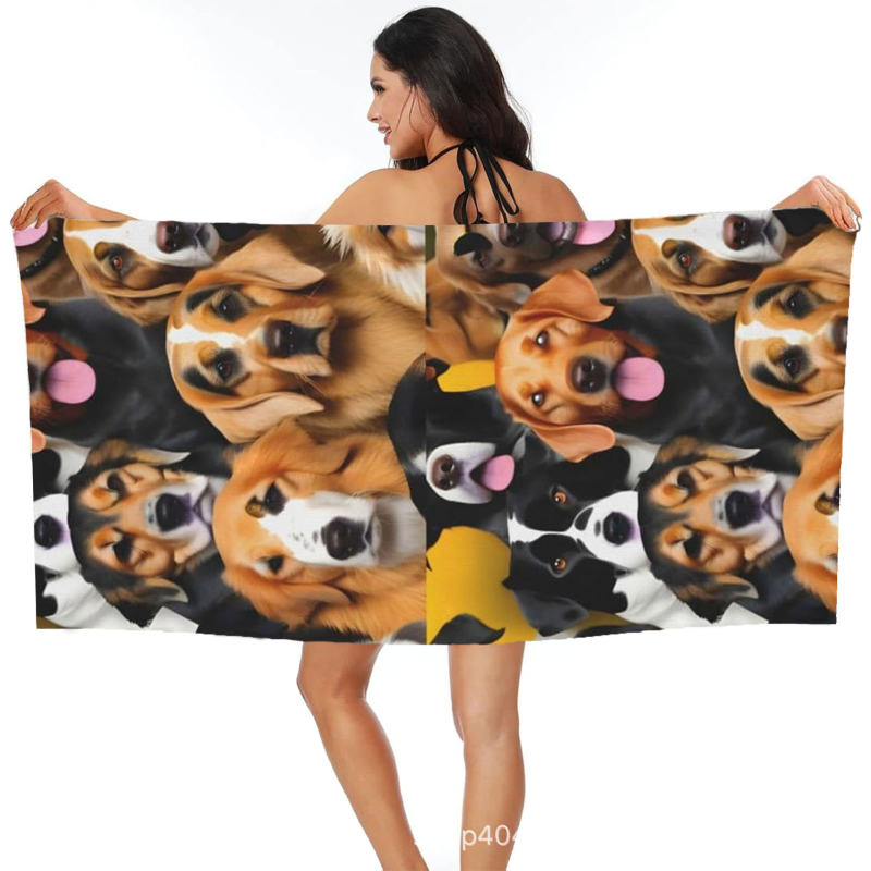 Koera rannarätik, vannirätik, hulgimüük, mikrokiust digitaaltrükk, kaasaskantav, kiiresti kuivav, imav, Amazon Hiptone Cross