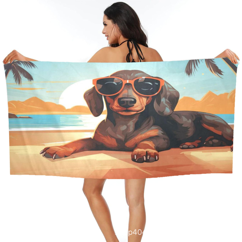 Koera rannarätik, vannirätik, hulgimüük, mikrokiust digitaaltrükk, kaasaskantav, kiiresti kuivav, imav, Amazon Hiptone Cross