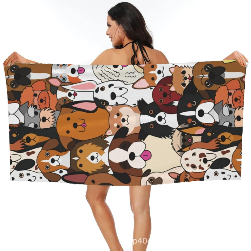 Koera rannarätik, vannirätik, hulgimüük, mikrokiust digitaaltrükk, kaasaskantav, kiiresti kuivav, imav, Amazon Hiptone Cross