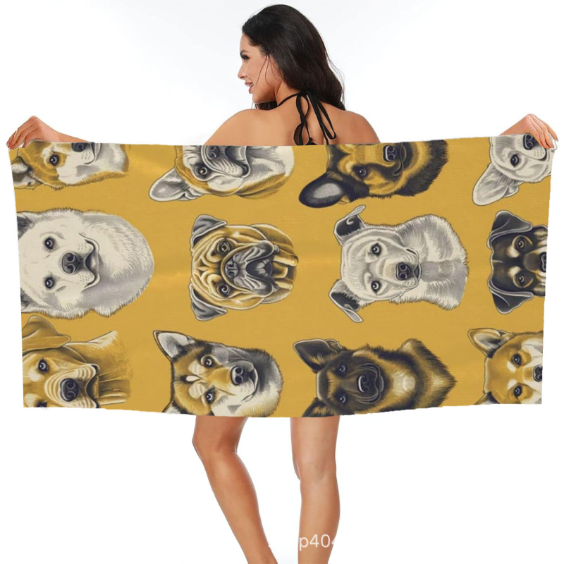 Koera rannarätik, vannirätik, hulgimüük, mikrokiust digitaaltrükk, kaasaskantav, kiiresti kuivav, imav, Amazon Hiptone Cross