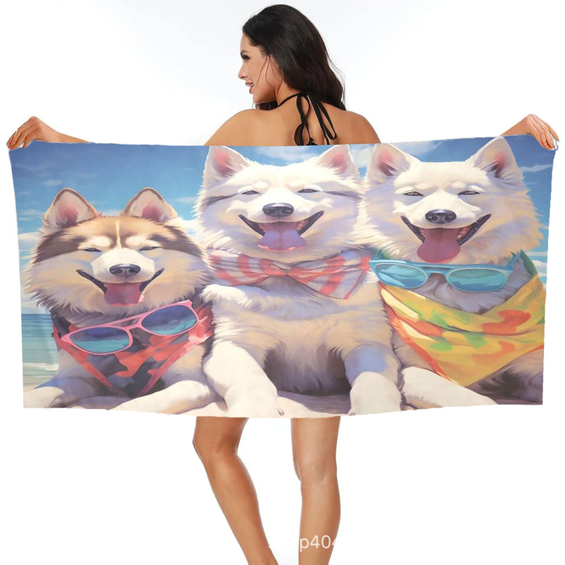 Koera rannarätik, vannirätik, hulgimüük, mikrokiust digitaaltrükk, kaasaskantav, kiiresti kuivav, imav, Amazon Hiptone Cross