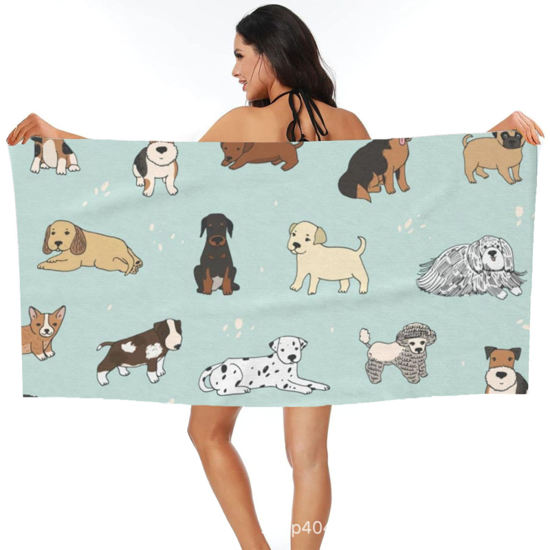 Koera rannarätik, vannirätik, hulgimüük, mikrokiust digitaaltrükk, kaasaskantav, kiiresti kuivav, imav, Amazon Hiptone Cross