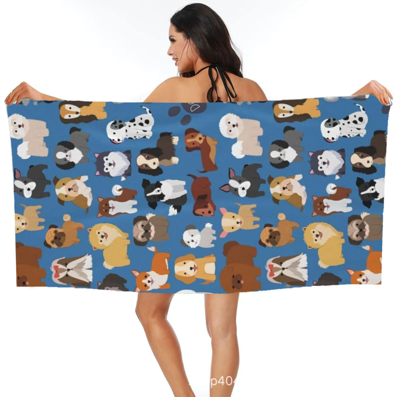 Koera rannarätik, vannirätik, hulgimüük, mikrokiust digitaaltrükk, kaasaskantav, kiiresti kuivav, imav, Amazon Hiptone Cross