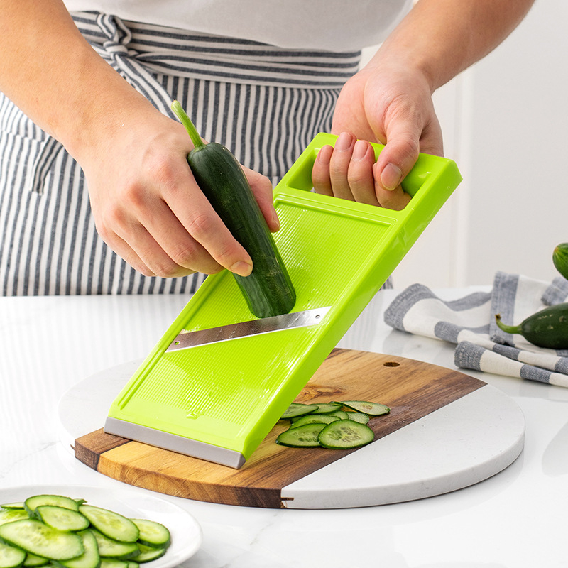 Naujas daugiafunkcis daržovių pjaustytuvas virtuvėje, buityje, vaisių, daržovių, ridikėlių, bulvių, agurkų griežinėlių tarka