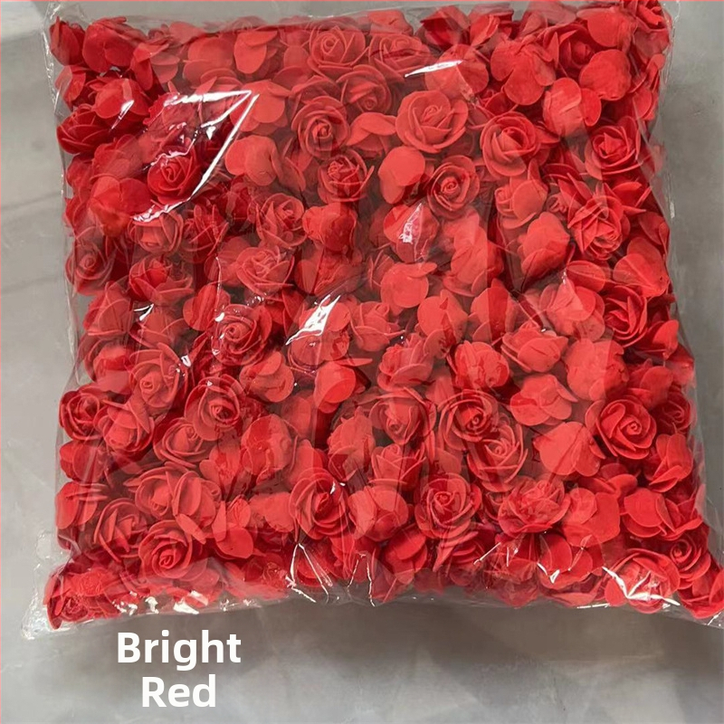 Rožės galvutės imitacija 3,5 netikra gėlės galvutė PE putplasčio gėlės galvutė Rožės gėlės imitacija Amžina gėlė Rožės meškiuko