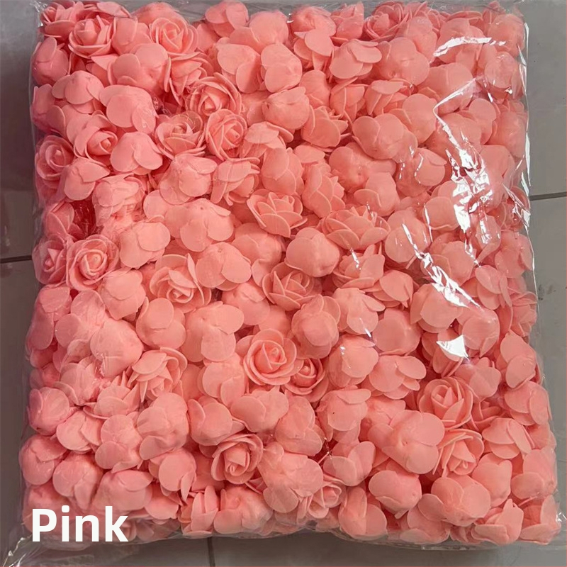 Rožės galvutės imitacija 3,5 netikra gėlės galvutė PE putplasčio gėlės galvutė Rožės gėlės imitacija Amžina gėlė Rožės meškiuko