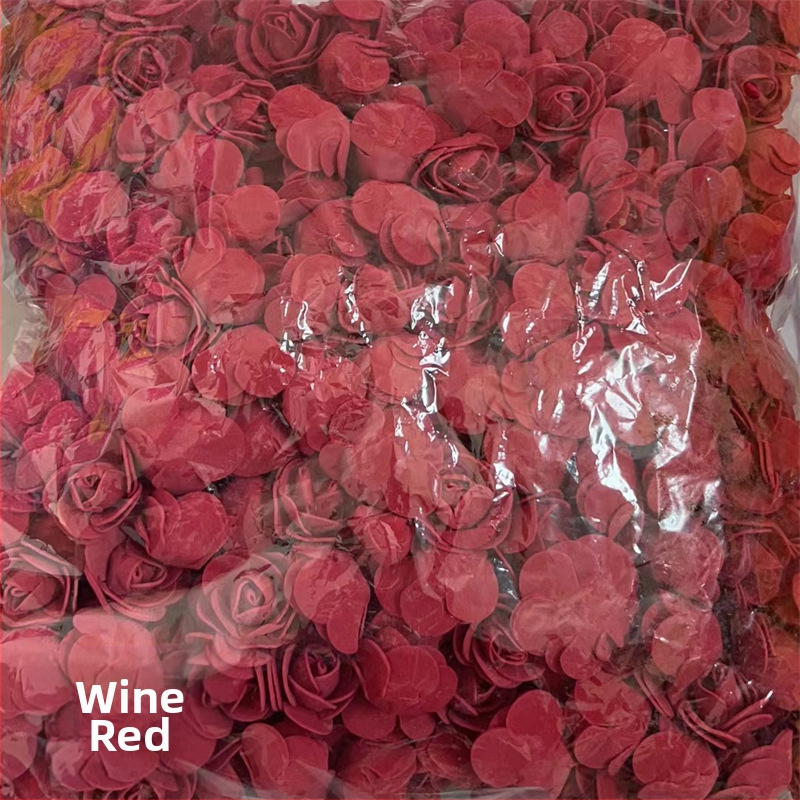 Rožės galvutės imitacija 3,5 netikra gėlės galvutė PE putplasčio gėlės galvutė Rožės gėlės imitacija Amžina gėlė Rožės meškiuko