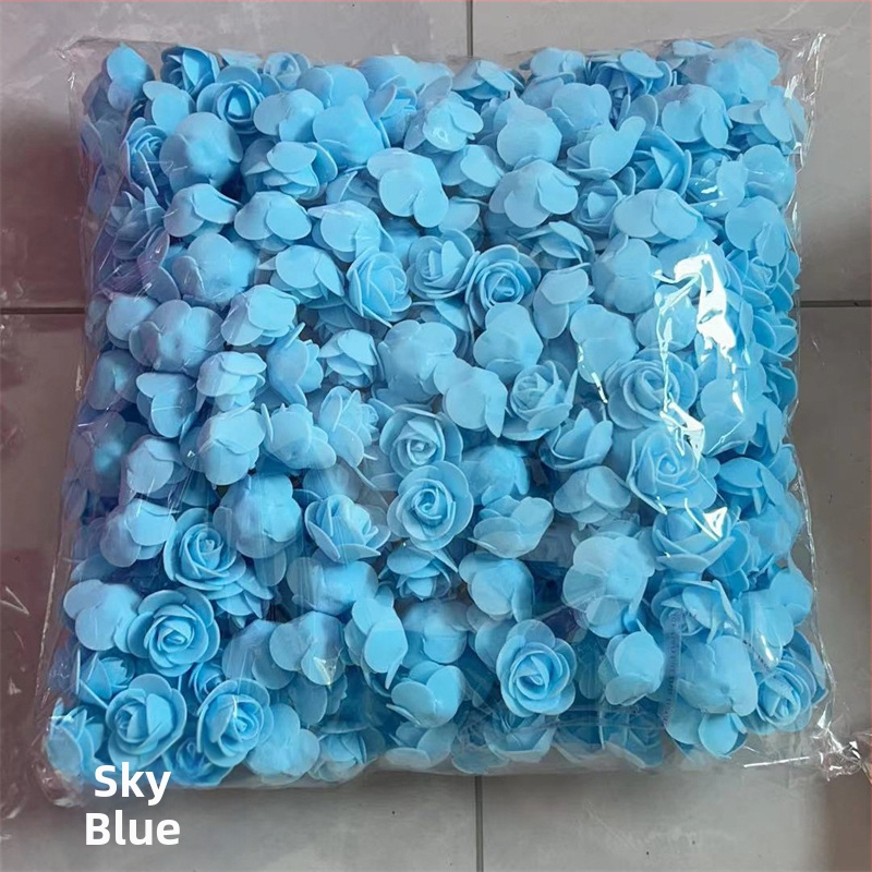 Rožės galvutės imitacija 3,5 netikra gėlės galvutė PE putplasčio gėlės galvutė Rožės gėlės imitacija Amžina gėlė Rožės meškiuko