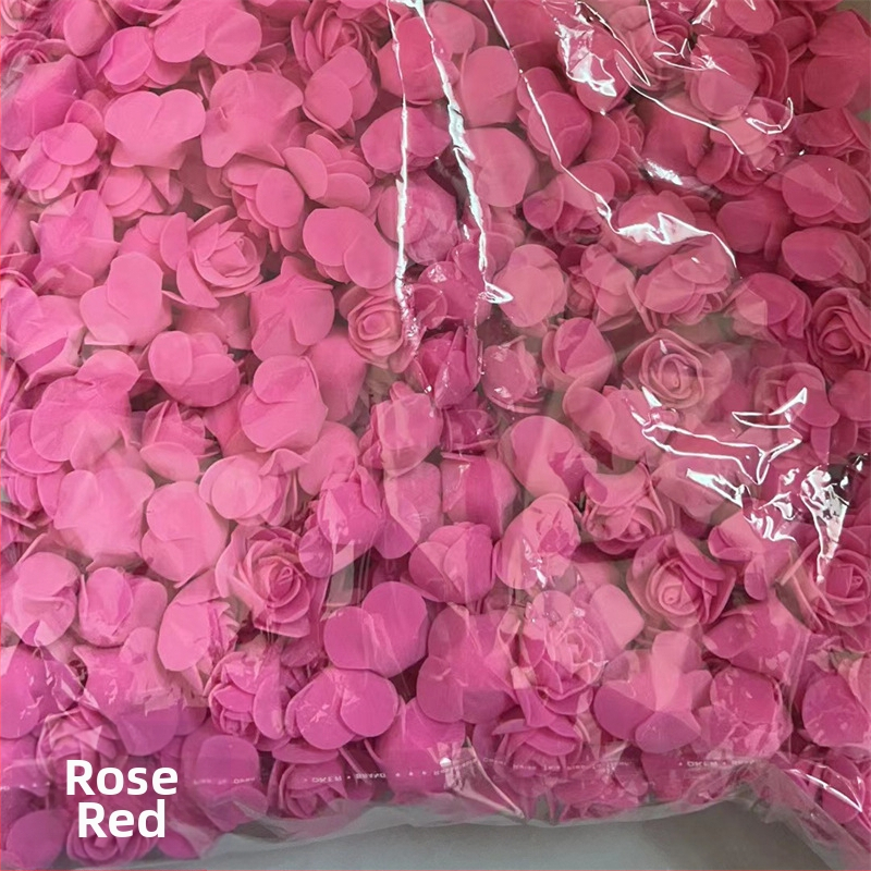 Rožės galvutės imitacija 3,5 netikra gėlės galvutė PE putplasčio gėlės galvutė Rožės gėlės imitacija Amžina gėlė Rožės meškiuko