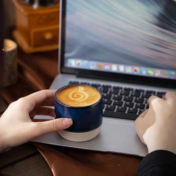 Lähis-Ida kivist espressotass, värviline keraamiline kung fu tass, meisterteekruus FCM-tuvastusega, saab saata nimel