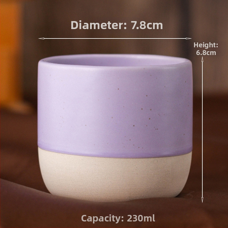 Lähis-Ida kivist espressotass, värviline keraamiline kung fu tass, meisterteekruus FCM-tuvastusega, saab saata nimel