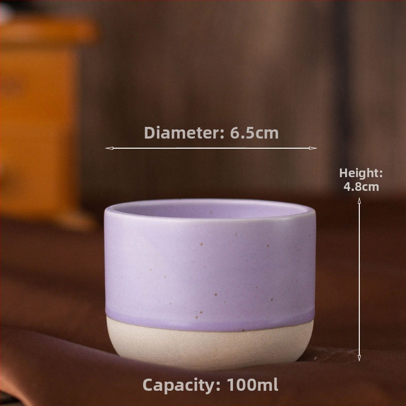 Lähis-Ida kivist espressotass, värviline keraamiline kung fu tass, meisterteekruus FCM-tuvastusega, saab saata nimel