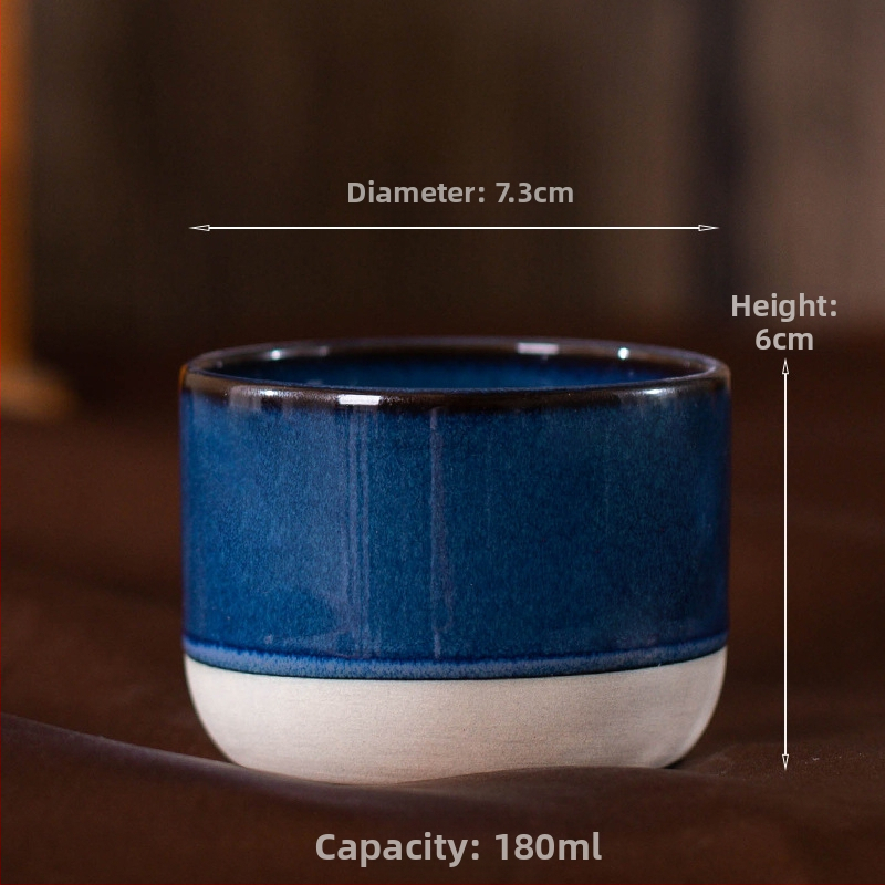 Lähis-Ida kivist espressotass, värviline keraamiline kung fu tass, meisterteekruus FCM-tuvastusega, saab saata nimel