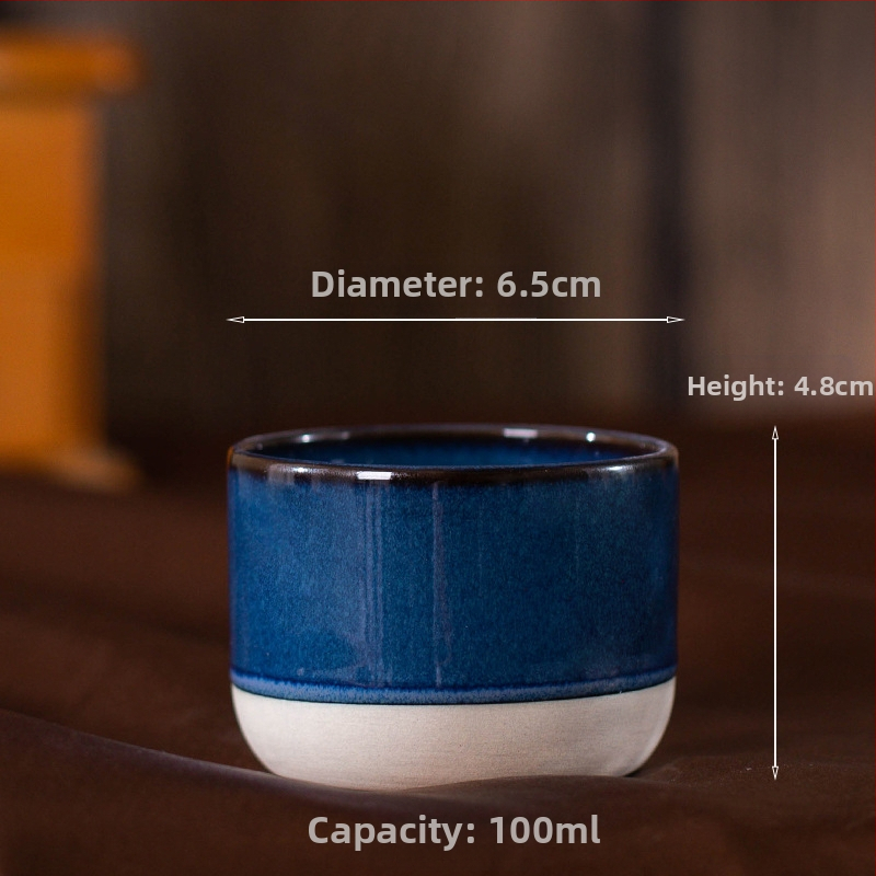 Lähis-Ida kivist espressotass, värviline keraamiline kung fu tass, meisterteekruus FCM-tuvastusega, saab saata nimel