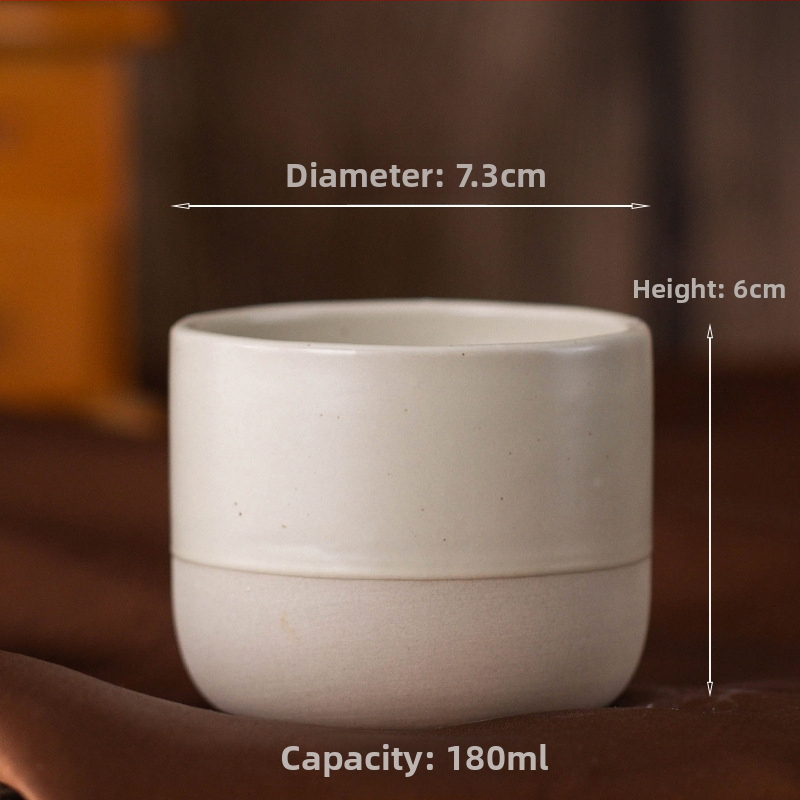 Lähis-Ida kivist espressotass, värviline keraamiline kung fu tass, meisterteekruus FCM-tuvastusega, saab saata nimel