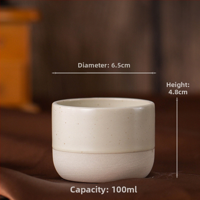 Lähis-Ida kivist espressotass, värviline keraamiline kung fu tass, meisterteekruus FCM-tuvastusega, saab saata nimel