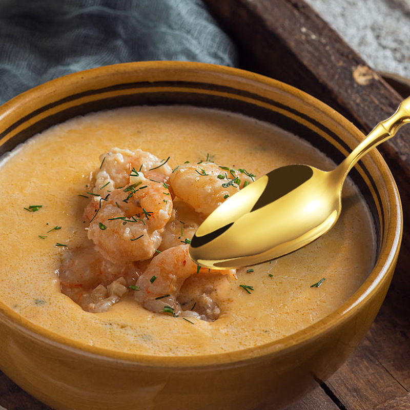 Tarpvalstybinis tiekimas nerūdijančio plieno peilis, šakutė ir šaukštas, 30 dalių mažas juosmens stalo įrankių rinkinys kepsniui ir šakutei