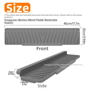 ✕ Νιπτήρας πισίνας 45*10cm Σιλικόνης, Χαλί αποστράγγισης νερού, Δεξαμενή νερού, Κλίση αποστράγγισης, Νιπτήρας, Νερό πισίνας, Αντιπυρετικό νερό