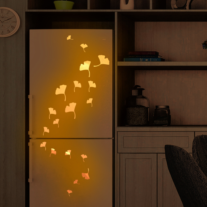 Įvairūs „pasidaryk pats“ spalvingi oranžiniai plaukų oranžiniai šviečiantys lipdukai miegamojo, svetainės, vaikų kambario fono dekoravimui, lipnūs sienų lipdukai