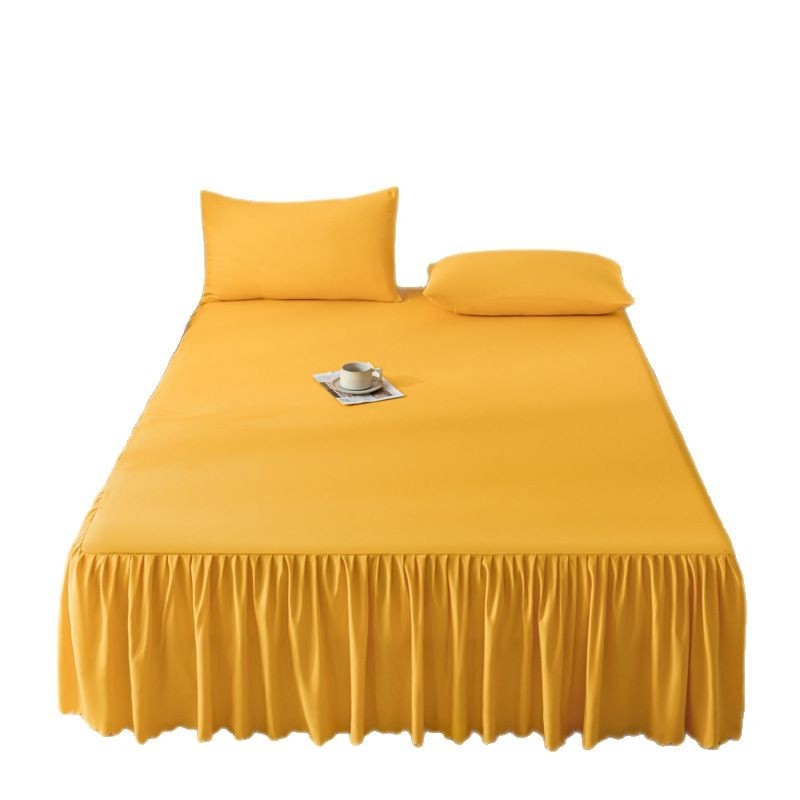 Lovatiesis su sijonu, vientisas apsauginis uždangalas, 1,5 m, paklodė su sijonu, 180 x 200, vienkartinis