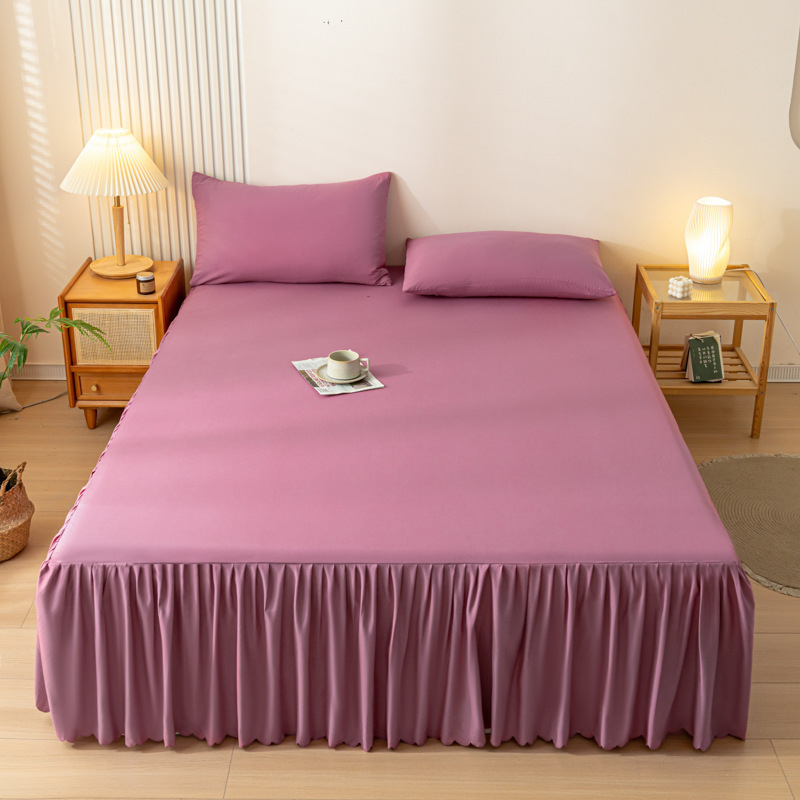 Lovatiesis su sijonu, vientisas apsauginis uždangalas, 1,5 m, paklodė su sijonu, 180 x 200, vienkartinis