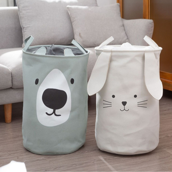 Slatka kanta za pohranu u stilu ins, košara za pohranu igračaka iz crtića