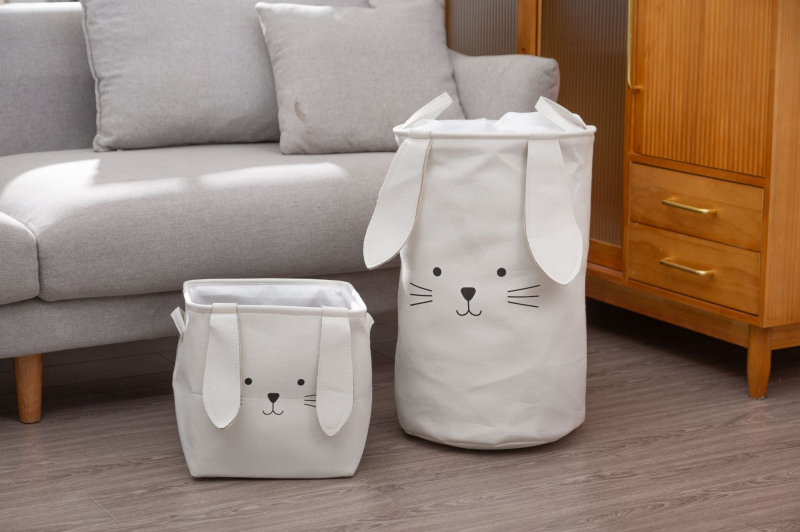 Slatka kanta za pohranu u stilu ins, košara za pohranu igračaka iz crtića