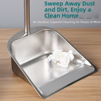 Naujas nerūdijančio plieno šiukšliadėžės sutirštintas šiukšlių kibiras buitinis lauko valymo kibiras šiukšlių kastuvas kelių valymo įrankis kibiras